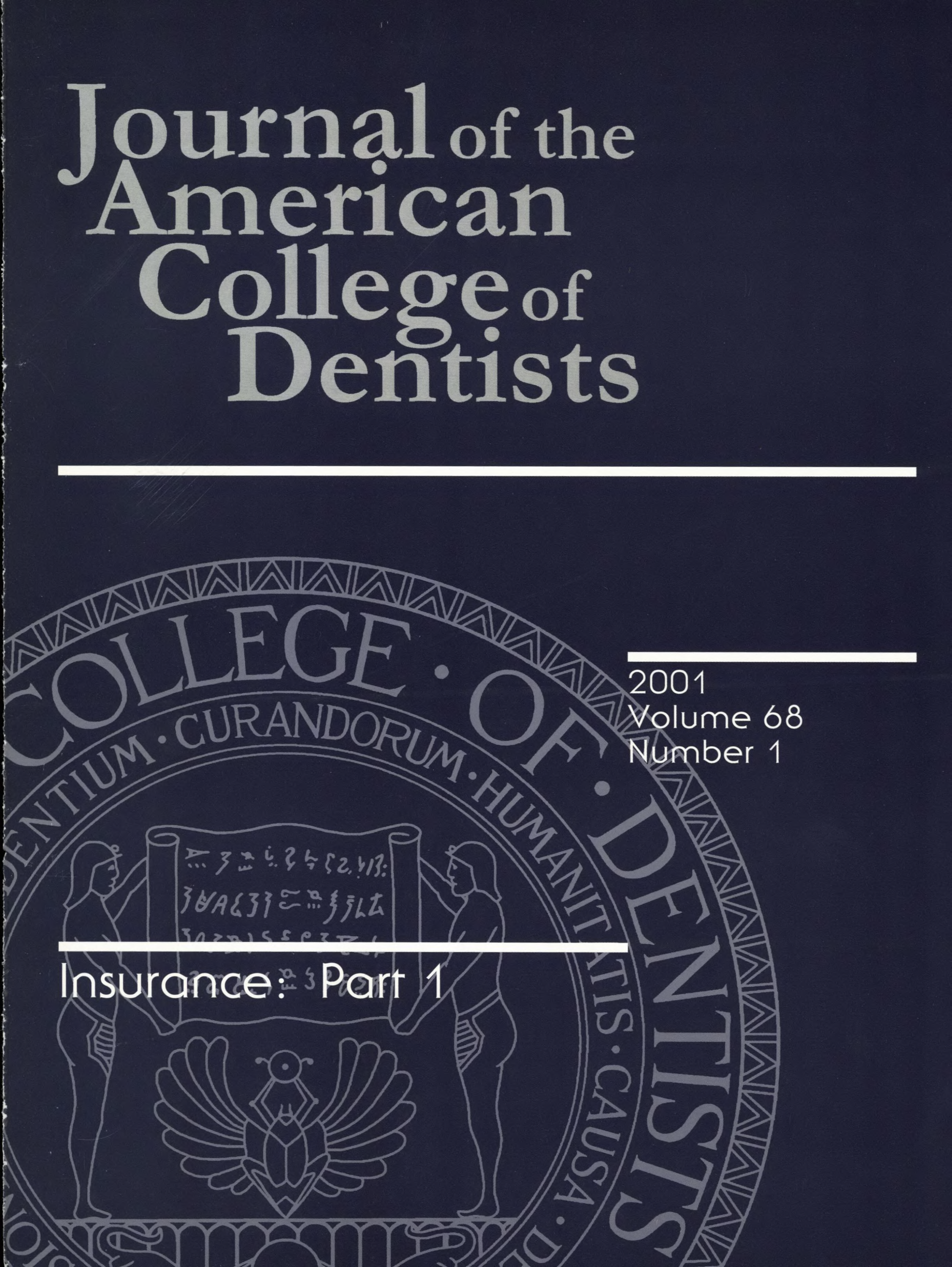 Dark blue JACD cover with a large, light gray ACD seal in the background