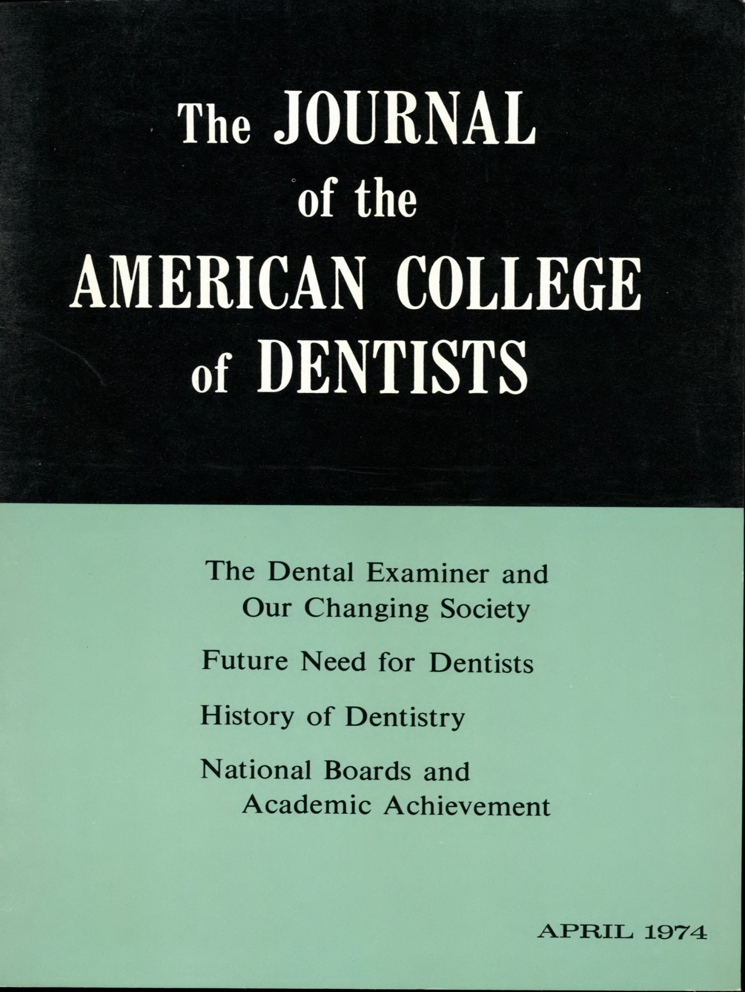 JACD cover split into two horizontally: the top block is black with the title, bottom is green with featured headlines