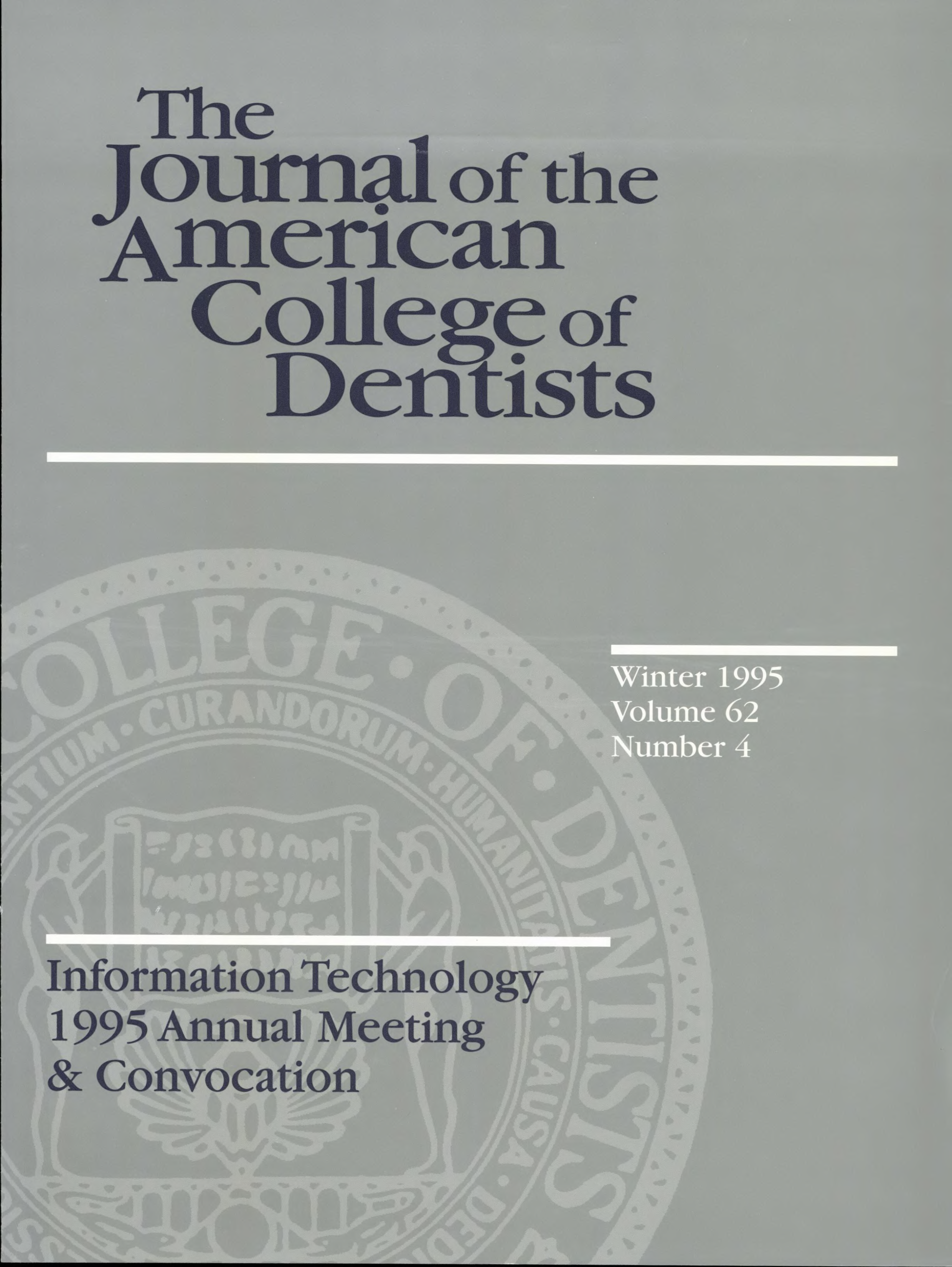 Gray JACD cover with a large, light gray ACD seal in the background