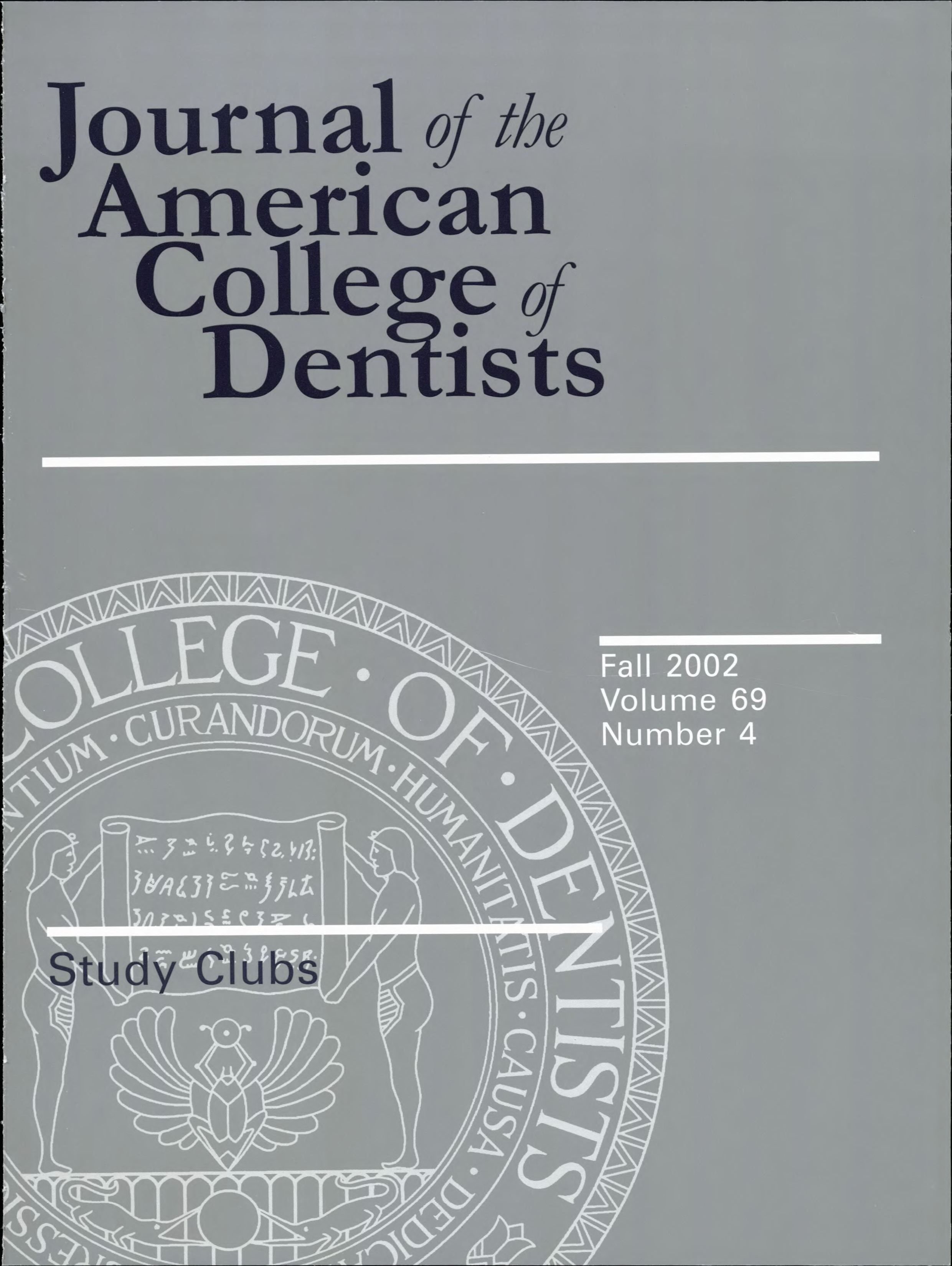 Gray JACD cover with a large white ACD seal in the background