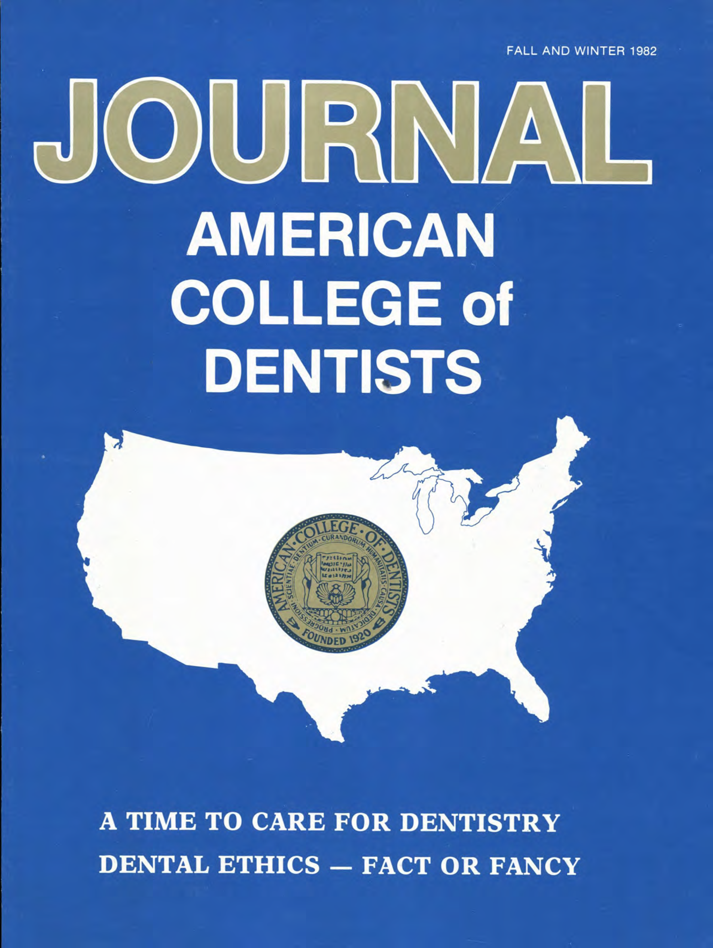 A white outline of the United States on a blue background. A gold ACD seal is inside. Above reads 