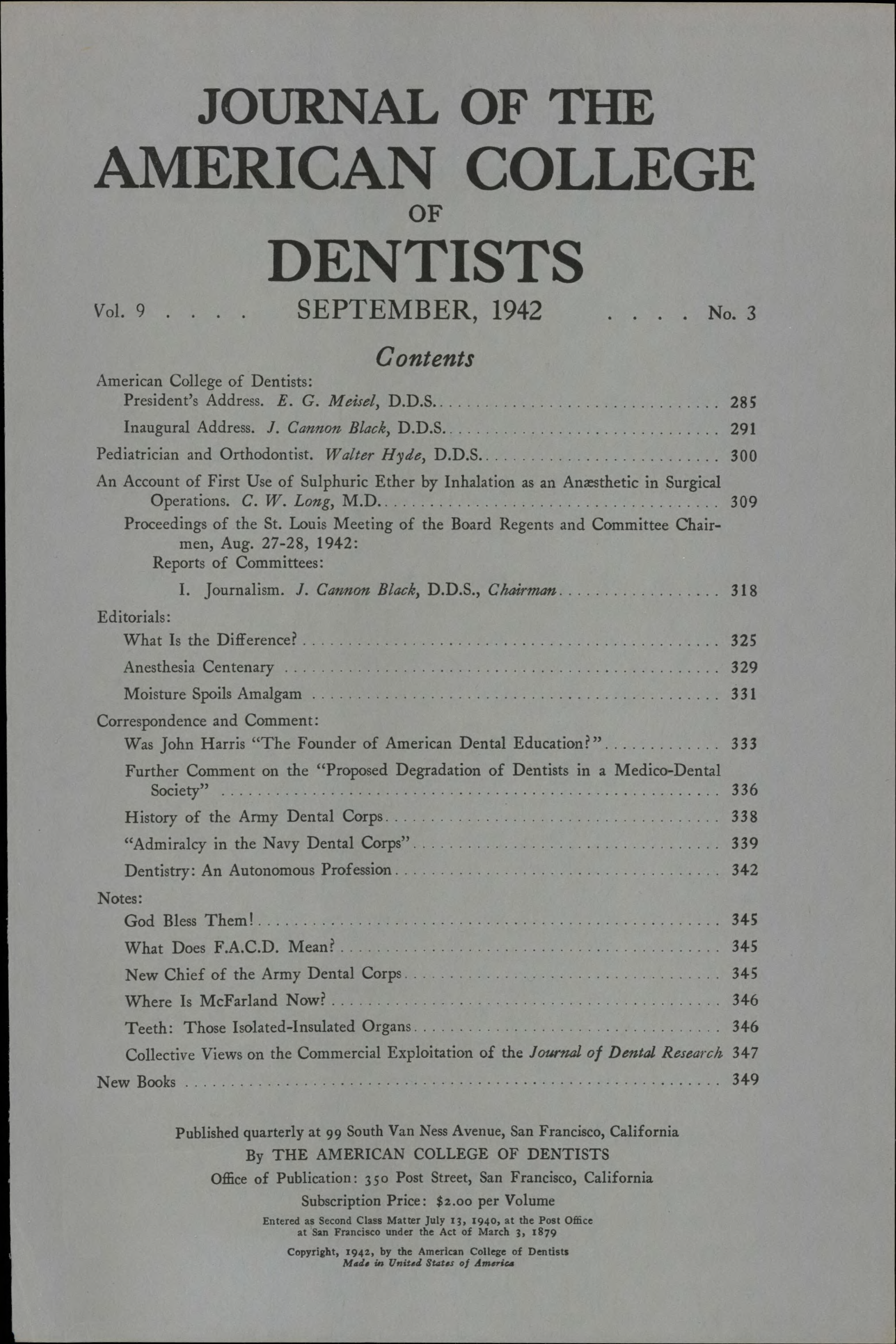 JACD cover made of plain white paper with black, centered text that fills the page.