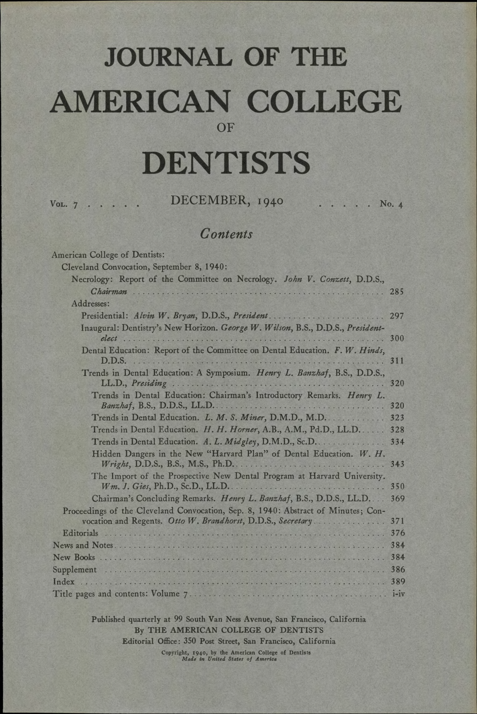 JACD cover made of plain white paper with black, centered text that fills the page.