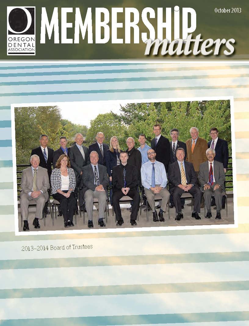 Photograph of the 2013-2014 Oregon Dental Assocaiton Board of Trustees