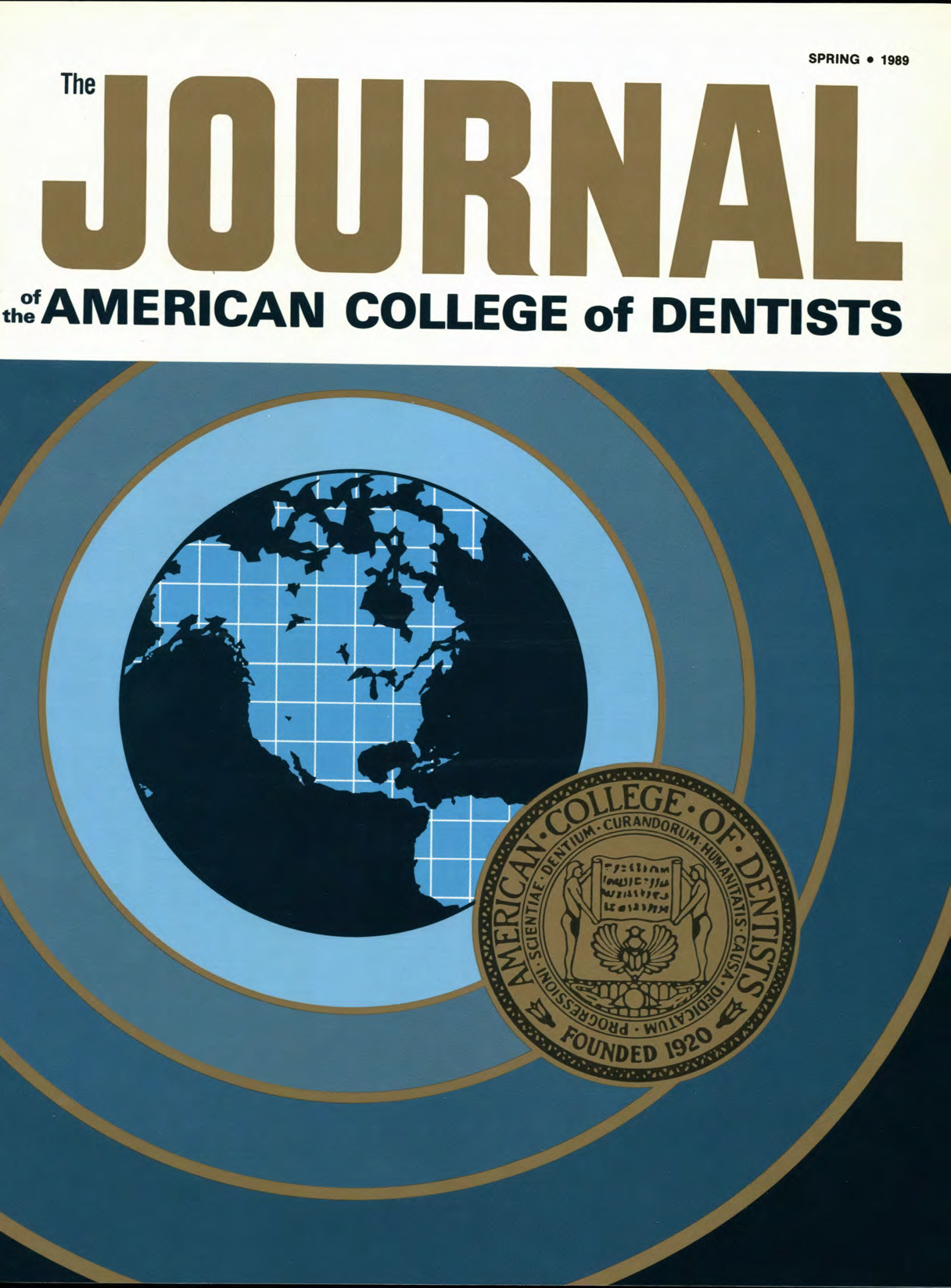 1960s style JACD cover with a blue sonar-style illustration of Earth with concentric blue circles bordered in bronze. A bronze ACD sigil is at the forefront as if stamped.