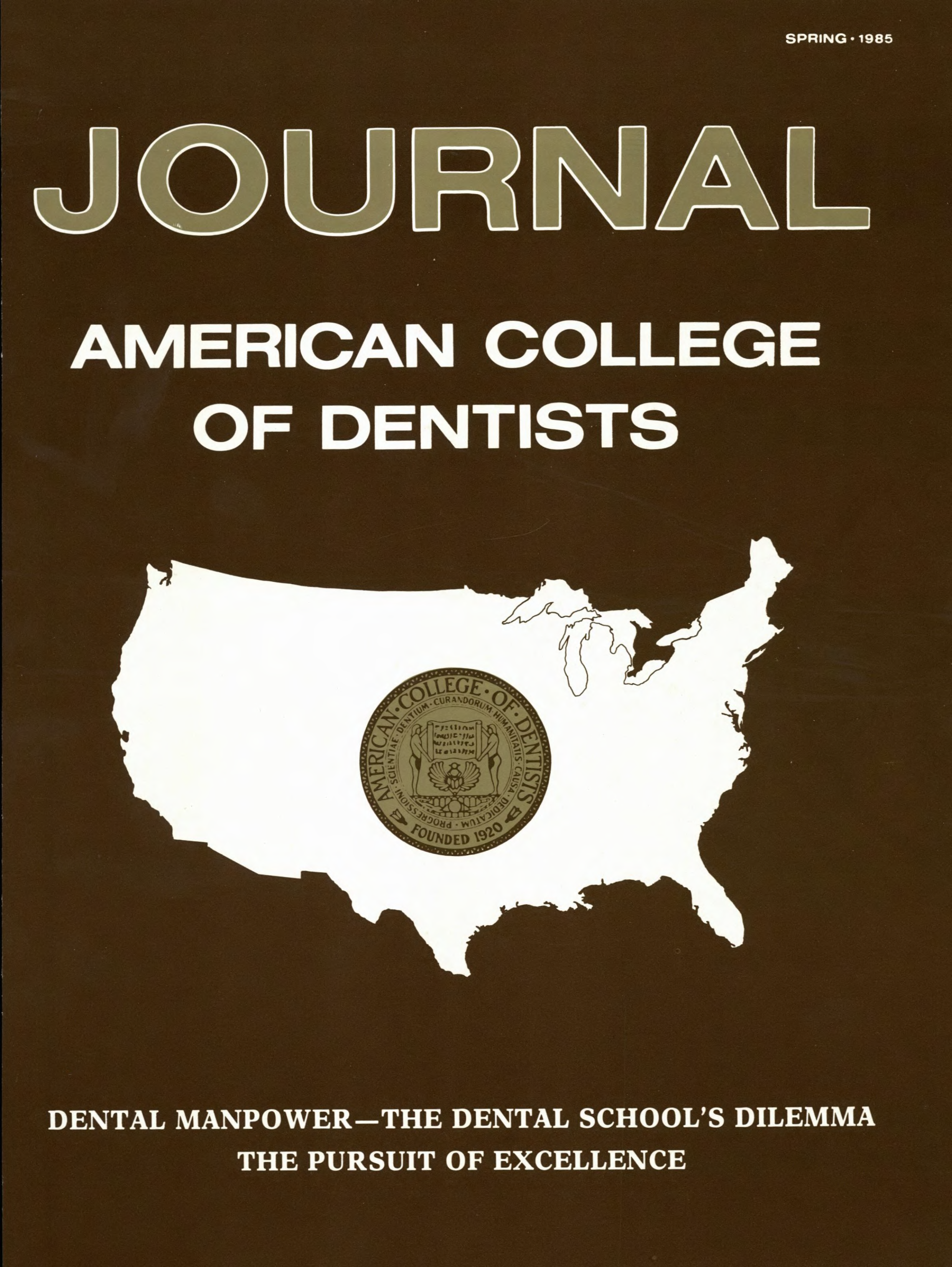 A white outline of the United States on a brown background. A gold ACD seal is inside.