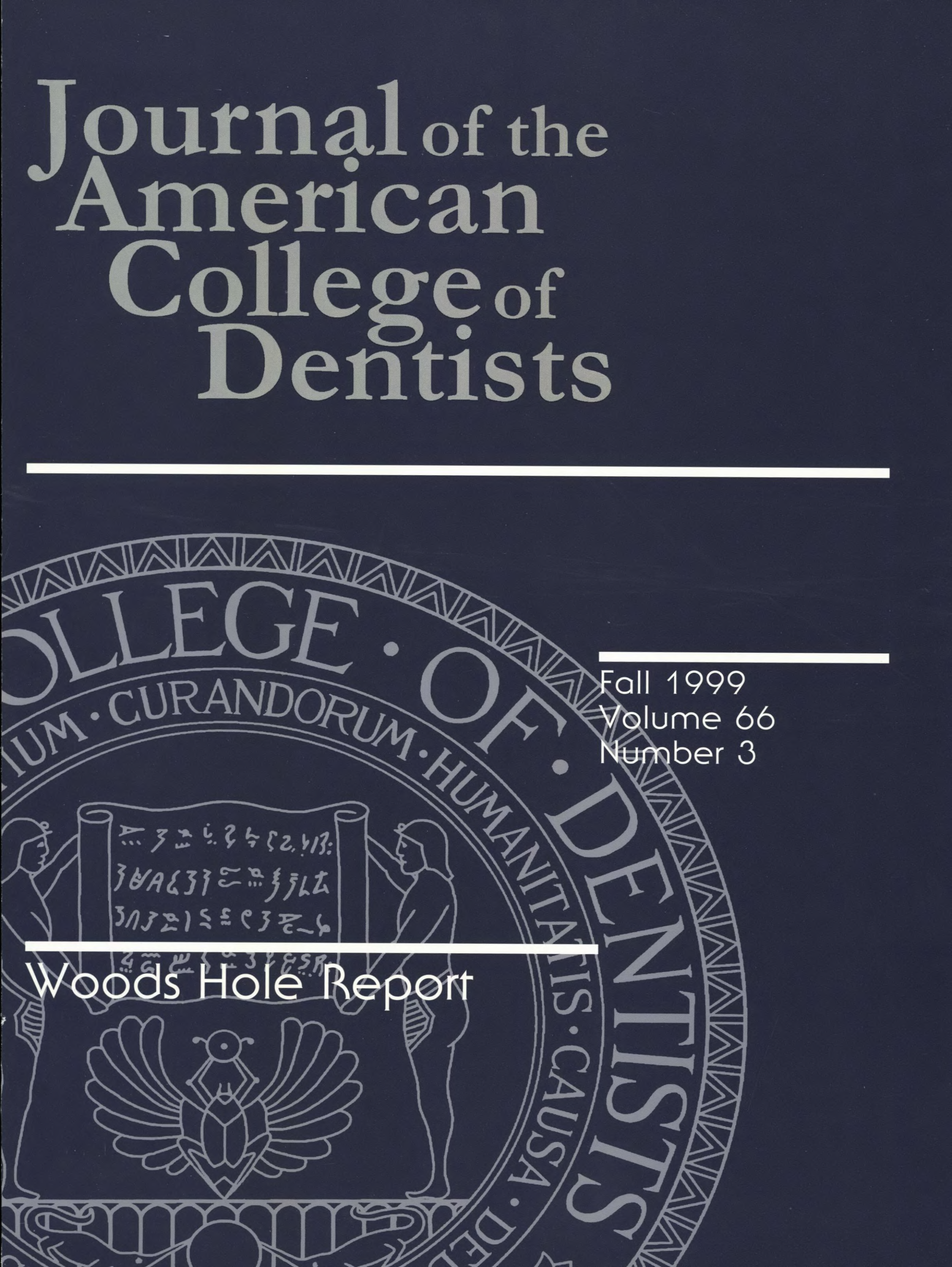 Dark blue JACD cover with a large, light blue ACD seal in the background