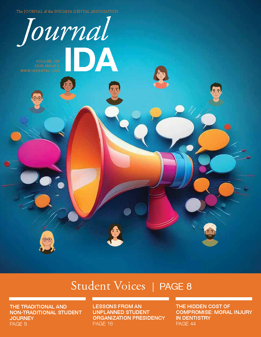 Cover features an illustration of student faces and different colored thought bubbles surrounding a megaphone.