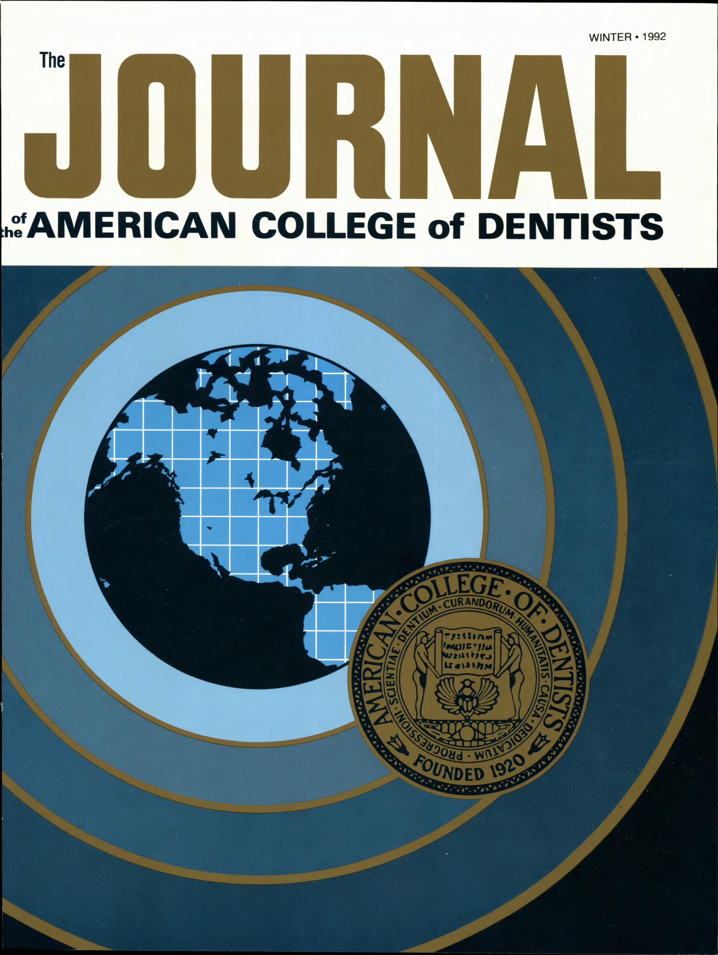 1960s style JACD cover with a blue sonar-style illustration of Earth with concentric blue circles bordered in bronze. A bronze ACD sigil is at the forefront as if stamped.