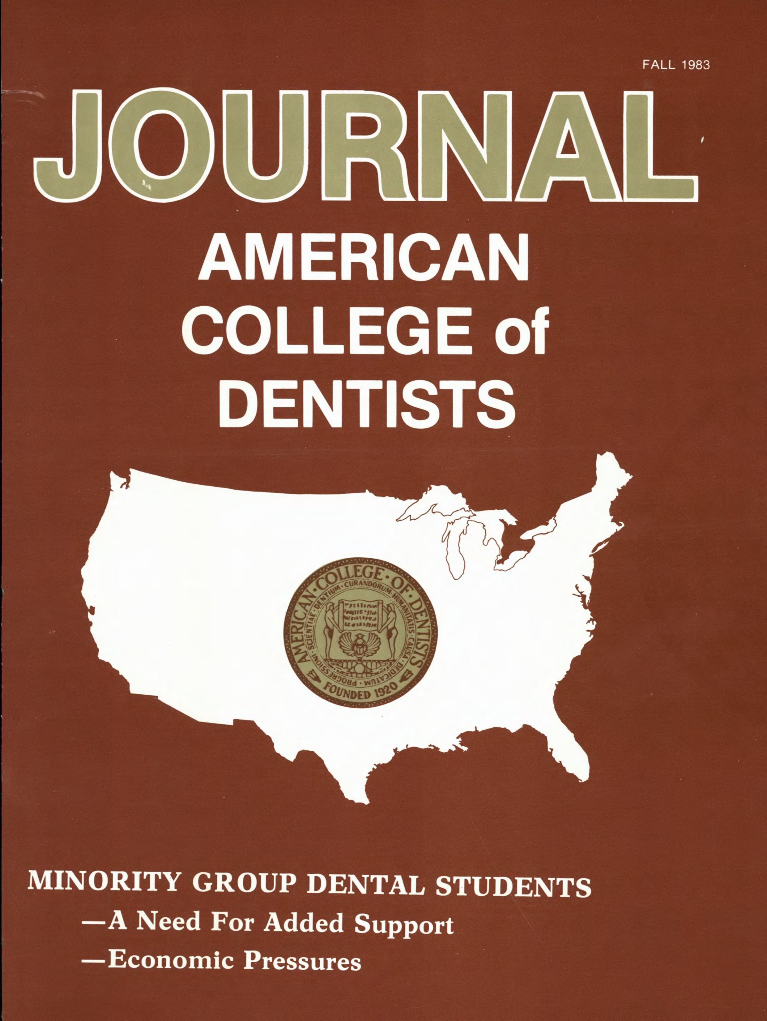 A white outline of the United States on a rust background. A gold ACD seal is inside.