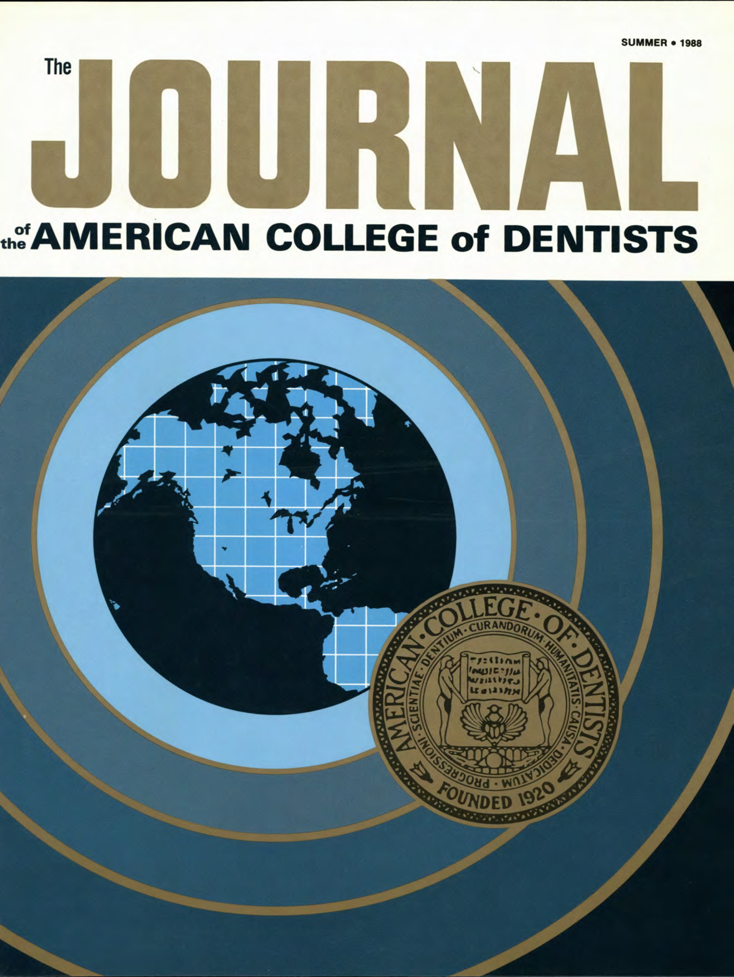 1960s style JACD cover with a blue sonar-style illustration of Earth with concentric blue circles bordered in bronze. A bronze ACD sigil is at the forefront as if stamped.