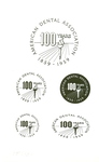 ADA Centennial logos by American Dental Association. Bureau of Public Relations