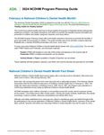 National Children’s Dental Health Month - Program Planning Guide (2024)