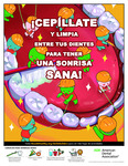 Cartel del mes nacional de la salud dental infantil 