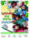 Cartel del mes nacional de la salud dental infantil 