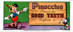 Pinocchio Good Teeth Certificate (1953)