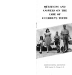 Questions and Answers on the Care of Children's Teeth (1947)
